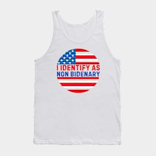 I identify as non Bidenary (v9) Tank Top